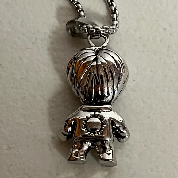 Itachi Uchiha Naruto Charm Pendant Necklace Silver 24" Box Chain - Picture 4 of 8